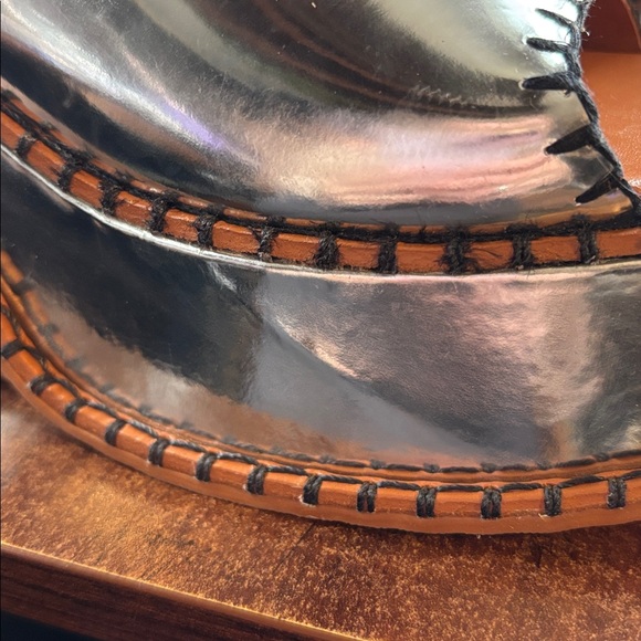 Farm Rio Sample Silver Wedge Mule Sandal - Picture 14 of 14